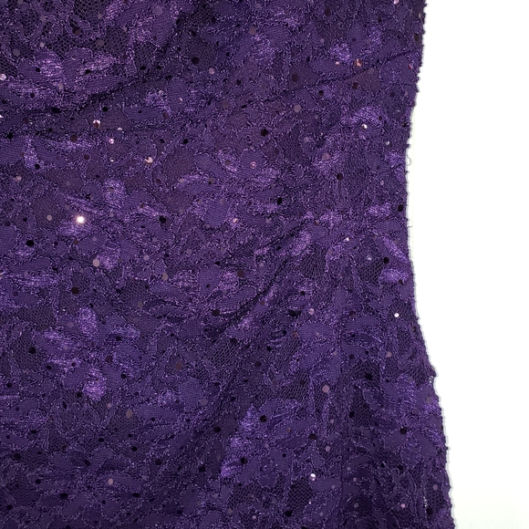 Connected Purple Sequins Dress - Picture 4 of 6